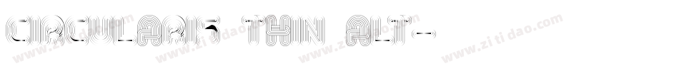 Circularis Thin Alt字体转换